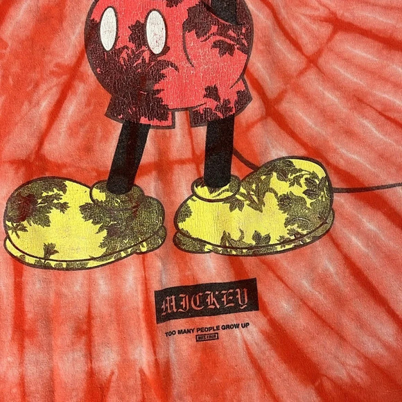 Tiedye Mickey Mouse X Neff size Large Tshirt - Picture 3 of 4